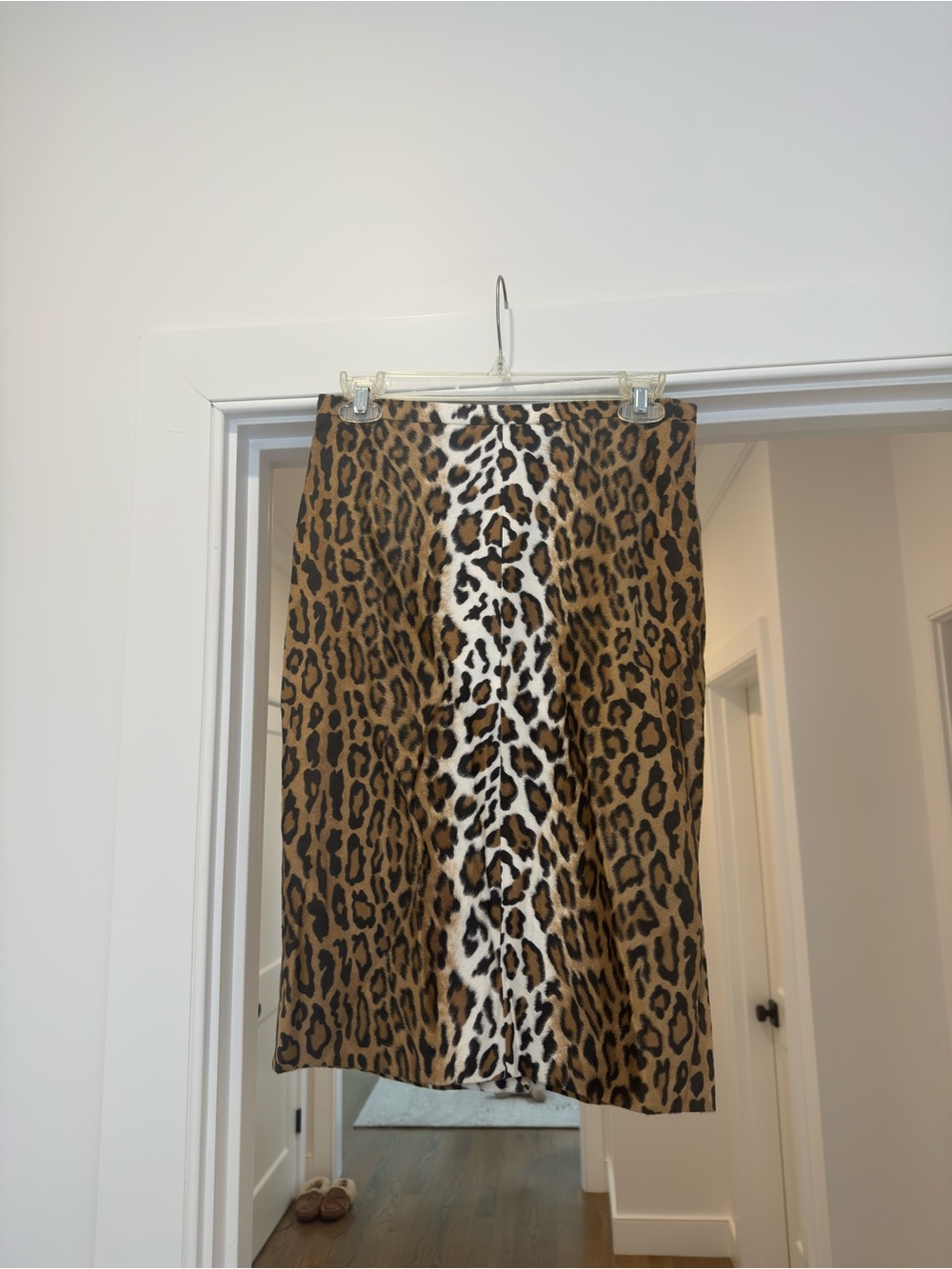 Moschino Leopard Print Pencil Skirt - Brown